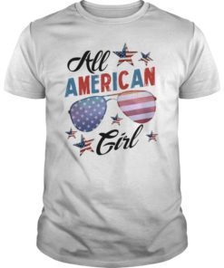 All American Girl Patriotic July 4th Fun T-Shirts