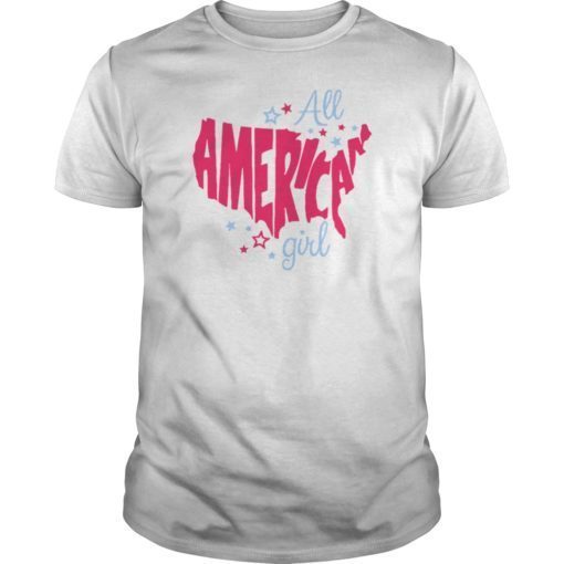 All American Girl Patriotic July 4th Fun Unisex T-Shirt