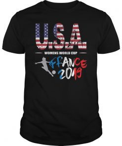 America Football Flag T-Shirt Distressed Soccer Tee