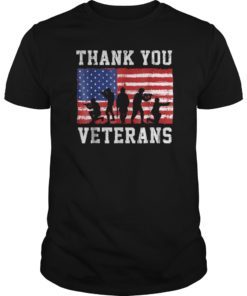 American Flag T Shirts Thank you Military Veterans