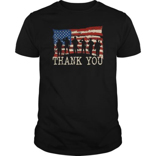 American Flag TShirts Thank you Veterans