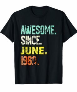Awesome since June 1969 T-Shirt Vintage 50th Birthday gift T-Shirt