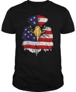 Bald Eagle American Flag 4th of July Patriotic Freedom USA T-Shirts