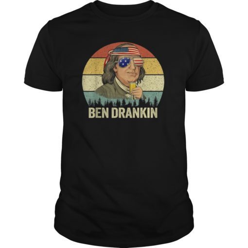 Ben Drankin 4th of July Vintage Tshirt T-Shirt