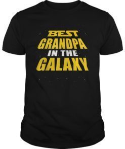 Best Grandpa In The Galaxy Gift Shirt For Grandpa