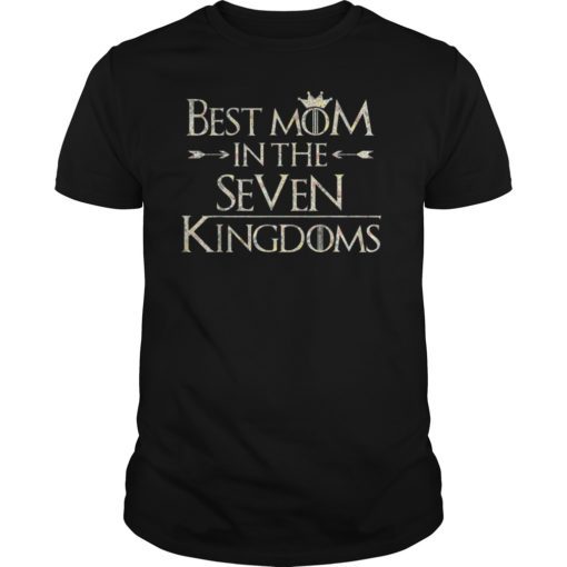 Best Mom In The Seven Kingdoms Vintage Retro Floral Funny T-Shirt