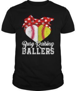 Busy Raising Ballers Softball Baseball Shirt