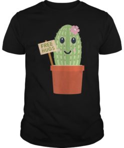 Cactus FREE HUGS Graphic funny T-Shirt Men Women Kids