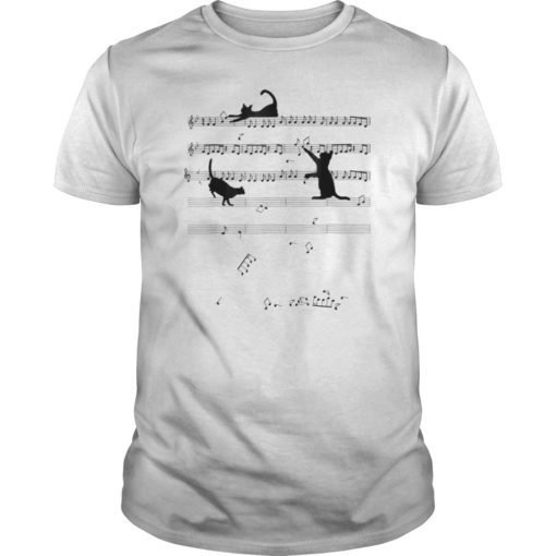 Cat Music Note Lovers T-Shirt