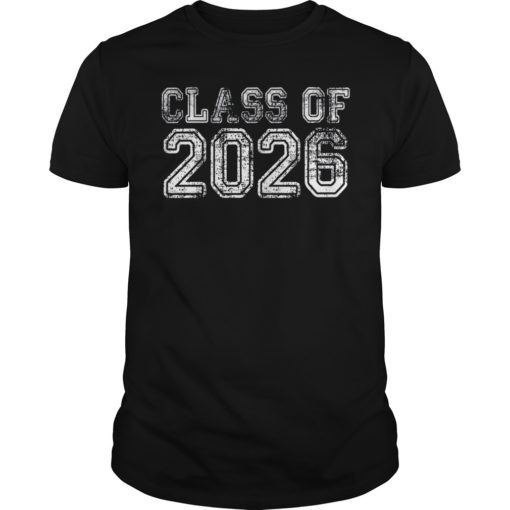 Class of 2026 Grow with Me Graduation Year T-Shirt