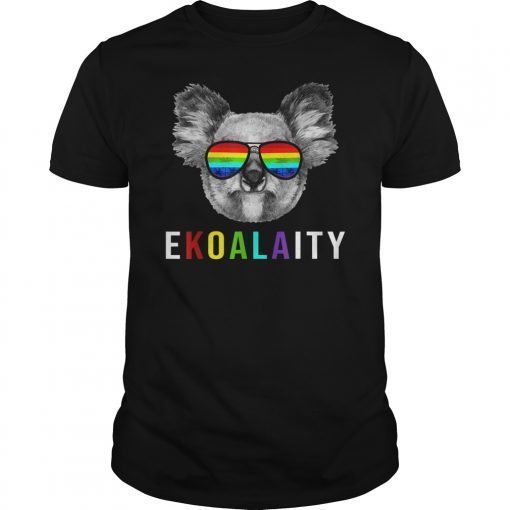 Cool Koala Rainbow Gay Pride Shirt Men