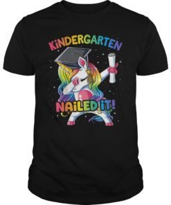 Dabbing Kindergarten Unicorn T-Shirt Graduation Class 2019