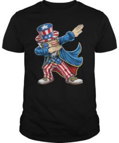 Dabbing Uncle Sam Shirt Patriotic 4th of July Costume Kids