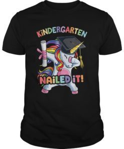 Dabbing Unicorn Graduation T shirt Kindergarten Girls Kids