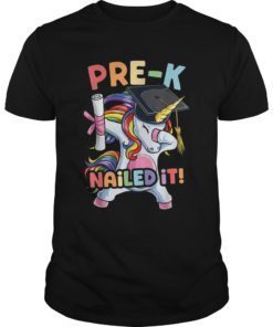 Dabbing Unicorn Pre-K Graduate Graduation 2019 Nailed It Dab T-Shirt