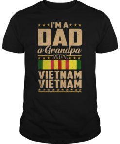 Dad Grandpa Vietnam Veteran Vintage T-Shirt Gift