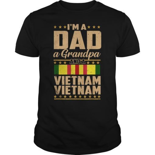 Dad Grandpa Vietnam Veteran Vintage T-Shirt Gift