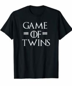 Dad of Twins Game of Twins Funny Fathersday Gift T-Shirt