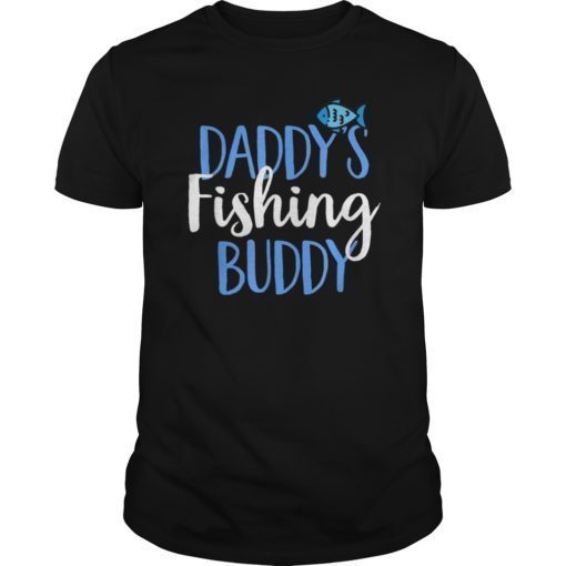 Daddy's Fishing Buddy Cute Fish Lover Fisherman Bait T-Shirt