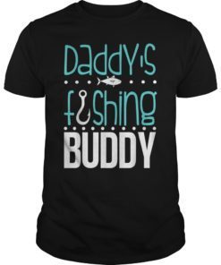 Daddy's Fishing Buddy Funny Father Kid Matching T-shirt