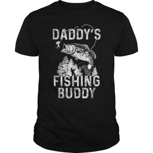 Daddy's Fishing Buddy Shirt Fisherman Fishing With Dad