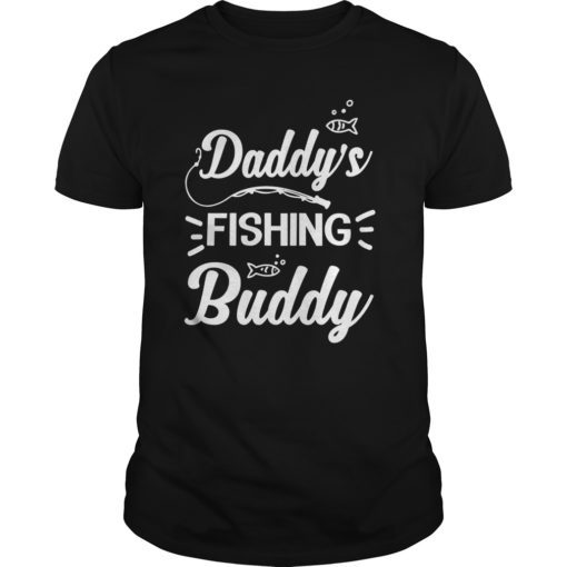 Daddy's Fishing Buddy T-Shirt Young Fisherman Gift Shirts