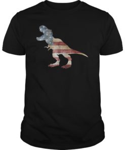 Dino USA American Flag T-Shirt 4th Of July Gift