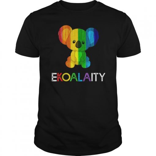 E-KOALA-ITY! Cute Koala Rainbow Flag Gay Pride Shirts
