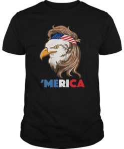 Eagle Mullet T Shirt 4th of July American Flag Merica USA Tee Shirt