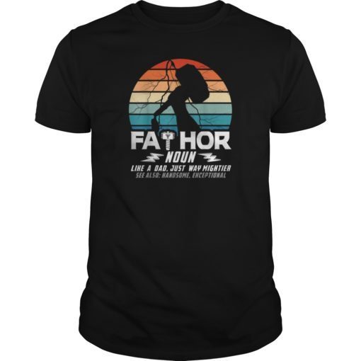 Fa-Thor Like A Dad T-shirt for Men Father Father's Day Shirt