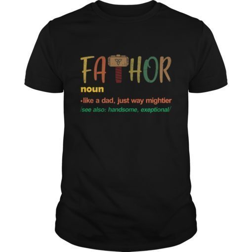 Fa-thor Cooler T Shirt Viking Father's Day Gift Shirt
