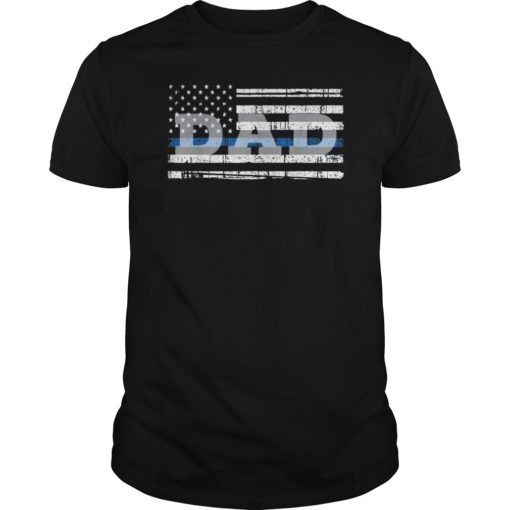 Father's Day Gift T Shirt American Flag for Dad Papa Father Gift Tee Shirt