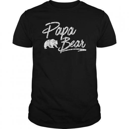 Father's Day Gift T Shirts Father's Birthday Gift Papa Bear T-Shirt