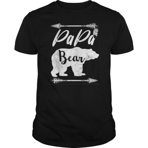 Father's Day Gifts From Wife PAPA BEAR T Shirt Top Best