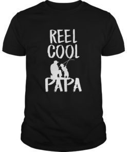 Father's Day Shirt Gift Fishing Reel Cool Papa Dad Gift