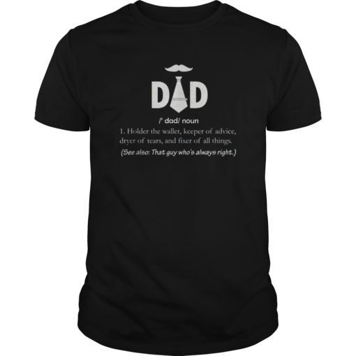 Father's Day TShirts Gift Father's Birthday Tee Unisex