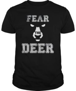 Fear The-Deer Shirt Gift For Milwaukee Basketball Bucks Fan T-Shirt