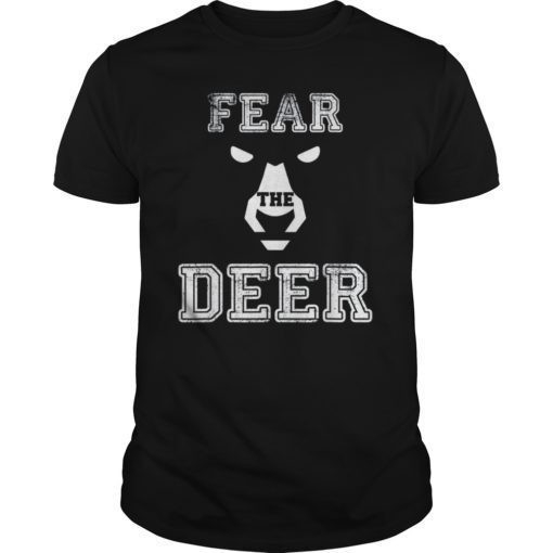 Fear The-Deer Shirt Gift For Milwaukee Basketball Bucks Fan T-Shirt