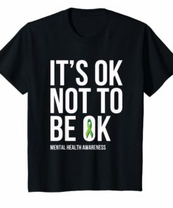 Fight The Stigma Green Ribbon Mental Health T-Shirt