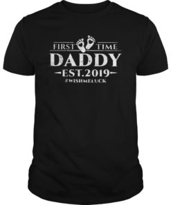 First Time Daddy New Dad Est 2019 shirt Fathers Day gift