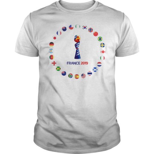Football Cup of Womens in World Soccer 24 Teams T-Shirt
