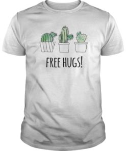 Free Hugs Shirt Succulent Cactus T Shirt For Gardeners