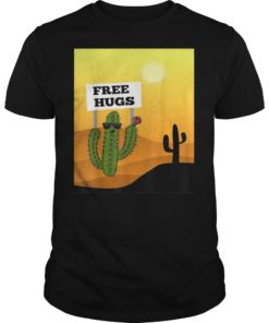 Free cactus hugs tshirt funny joke gift for friends