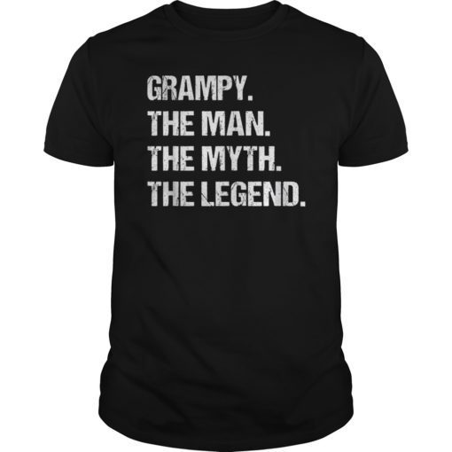 GRAMPY - THE MAN MYTH LEGEND Shirt Gift Fathers Day Tshirt