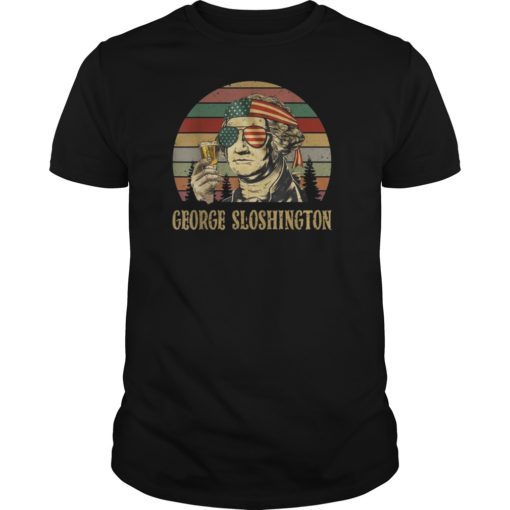 George Sloshington George Washington Funny 4th of July Shirts