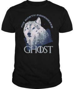 Ghost Lone Wolf In Forest Game Day or Winning The Throne Shirt