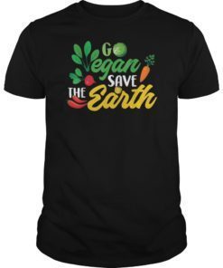 Go Vegan & Save The Earth T Shirt