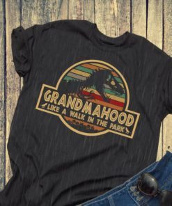 Grandma Like A Walk In The Park T-rex Jurassic Park T-Shirt