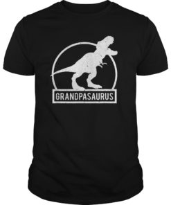 Grandpasaurus T-Shirt Fathers Day Gifts T Rex Grandpa Saurus