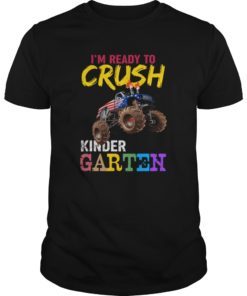 I Crushed Kindergarten Monster Truck Graduation Shirt Gifts